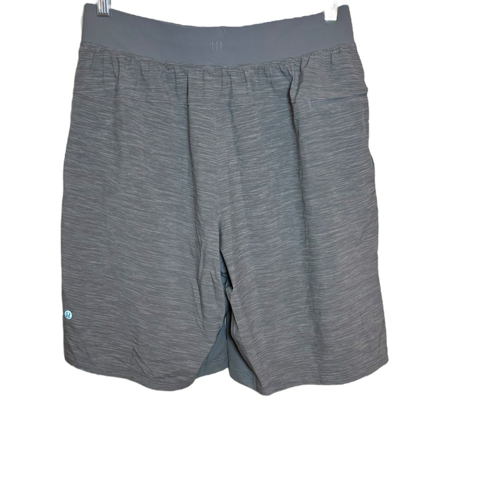 Lululemon T.H.E. Short *Linerless 9" Heather Allover Sea Salt Light‎ Cast Gray M